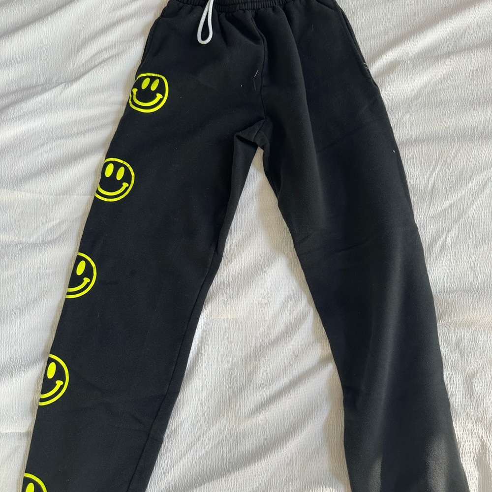 smiley face sweatpants